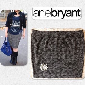 Lane Bryant Ponte Pencil Midi Skirt